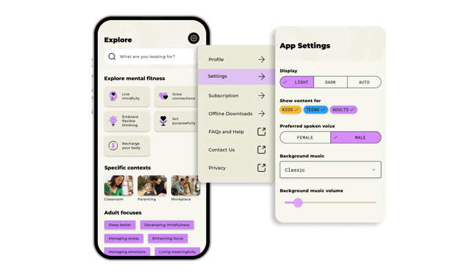 How to Practise Mental Fitness in the Smiling Mind App - Settings-1